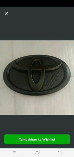 Jual Emblem Logo Lambang Grill Depan Toyota Innova Reborn Hitam Doff Di