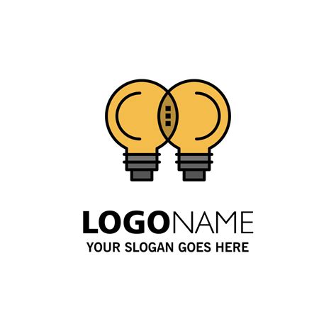 Idea Innovation Mechanic Thinking Business Logo Template Flat Color