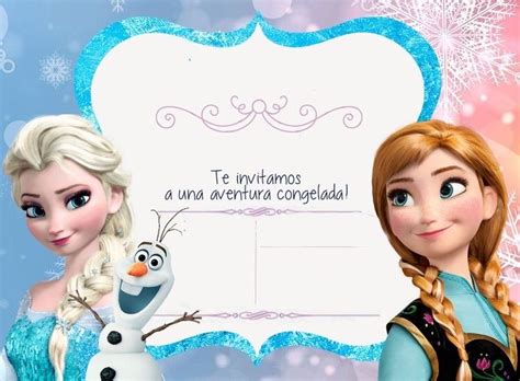 Invitaci N De Frozen Para Imprimir Artofit