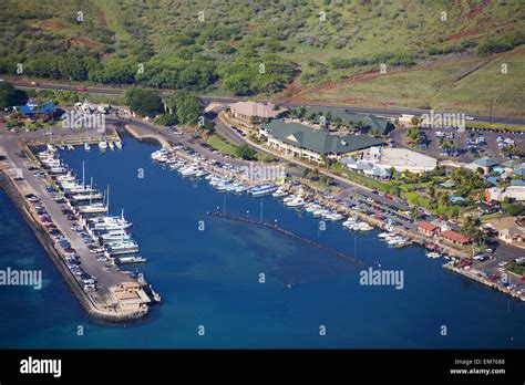 USA, Hawaii, Maui Ocean Center And Shops; Maui, Maalaea Harbor Stock ...