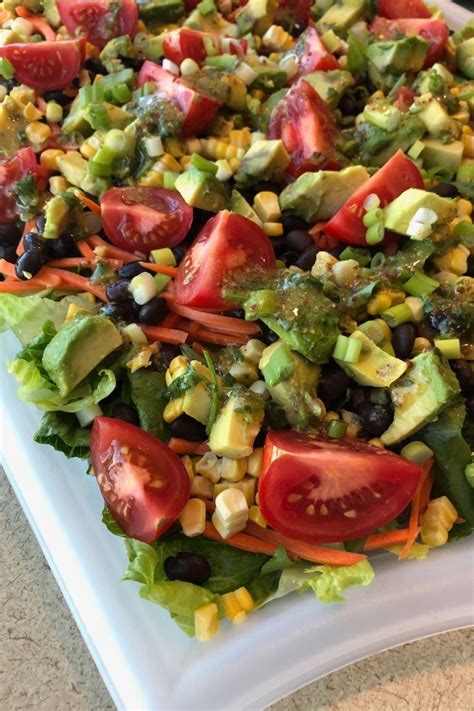 Grilled Corn And Avocado Salad With Cilantro Vinaigrette Grilled