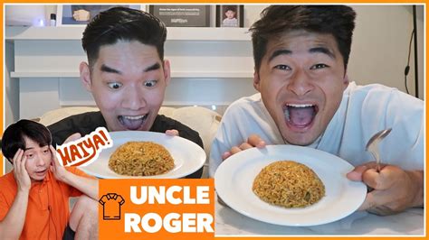 Uncle Roger Egg Fried Rice Recipe Taste Test Mrnigelng YouTube