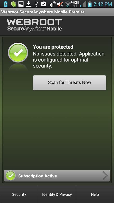 Webroot Mobile Security Android App Review