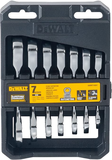 Zestaw kluczy grzechotkowych 7 elementów DWMT19261 0 DeWALT Domitech pl