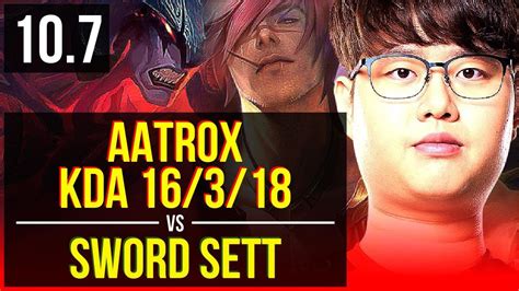 Aatrox Vs Sword Sett Top 3 Early Solo Kills Kda 16 3 18 Legendary