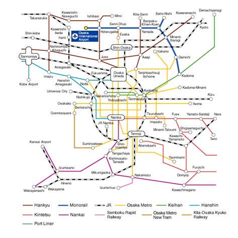 Osaka Monorail Map