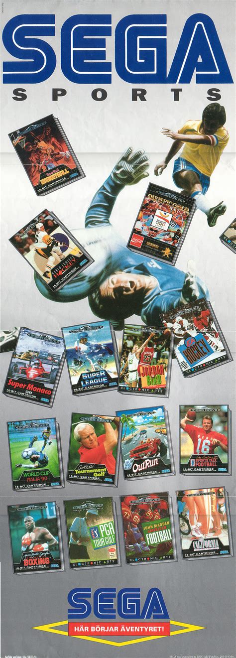 Sega Force Se 01 Sega Sports Poster Datassette