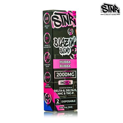 STNR Creations: Hubba Bubba | Blazin' Blend | 2 Gram Disposable | Leafly