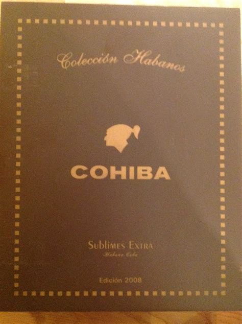 Cohiba Sublimes Extra Colección Habanos 2008 Book shaped Boîte Nature