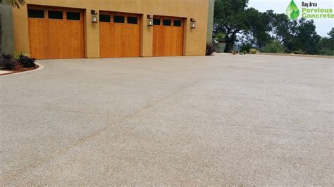 Polished Pervious Concrete Create Decadent Driveways Bay Area