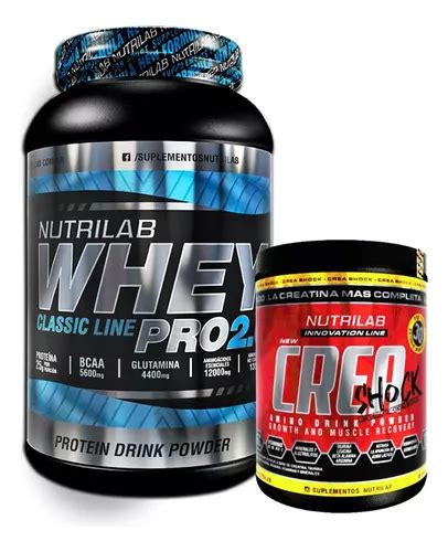 Whey X1kg Crea X300gr Nutrilab