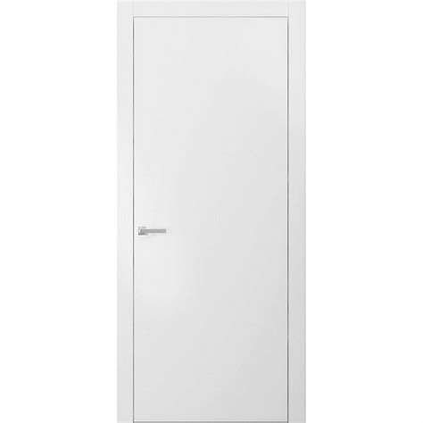 SARTODOORS Planum Flush Solid Wood Standard White Door - Wayfair Canada