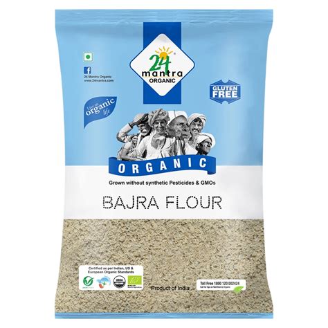 24 Mantra Organic Bajra Millet Flour 500 G