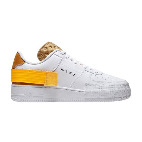 Air Force 1 Type Gold Suede Nike At7859 100 Goat Type S White