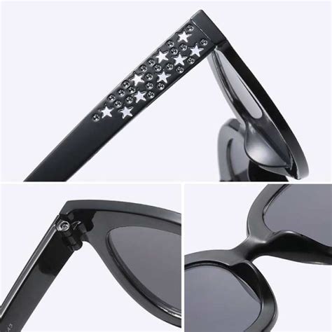 Übergroße Mosaik Sonnenbrille Für Damen Retro Laufstegbrille Uv400