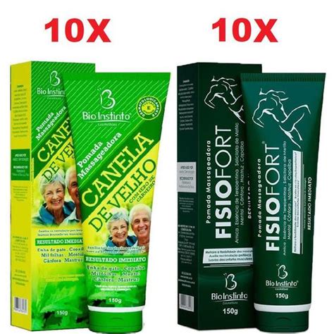 Kit Pomada Canela De Velho G Pomada Fisiofort G Bio