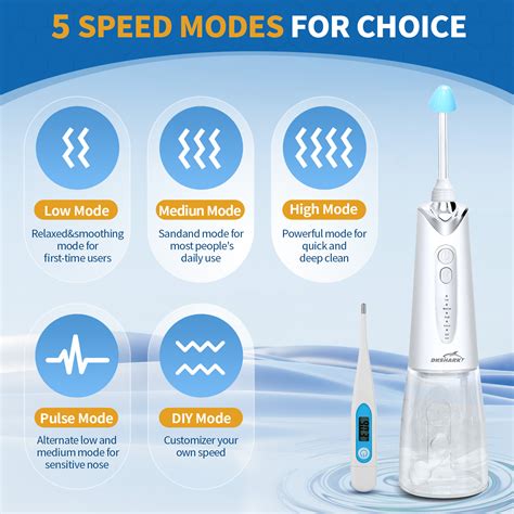 Drshark Cordless Nasal Irrigation System Electric Netting Pot For