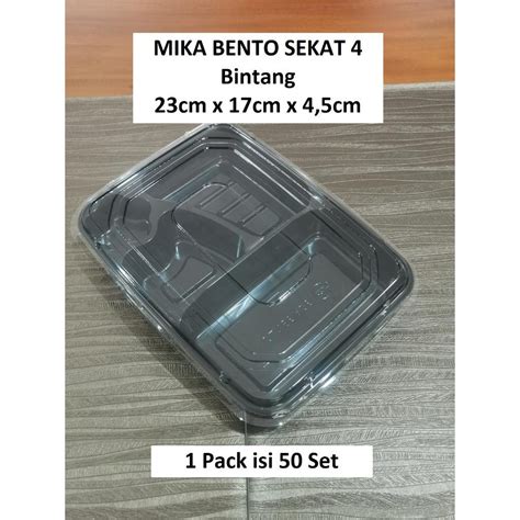 Jual CARGO AJA 1 Pack 50 Set BELI 2 FREE ONGKIR MIKA BENTO SEKAT