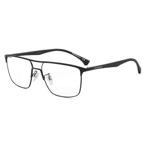 Giorgio Armani Men’s Irregular Eyeglasses Black Eyeglasses Giorgio Armani Eyewear Avvenice