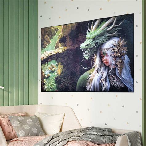 Характеристики Dream floor Ковер аниме девочка с драконом, 1.5 x 2 м ...