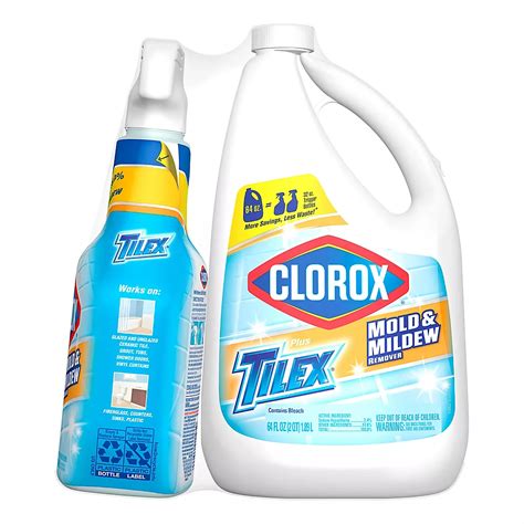 2 Tilex Bathroom Cleaner Bleach Free Soap Scum Lemon Scent 32 Oz Each