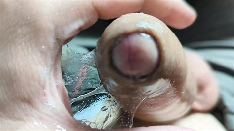 Playing With Lots Of Precum On My Horny Glans And Moaning Until Orgasm