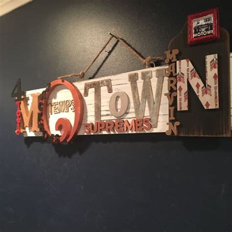 Motown Art Motown Detroit Wall Sign The D 313 Detroit Etsy Motown