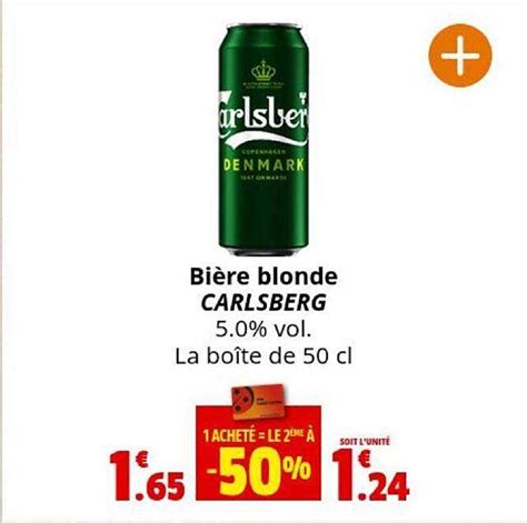 Promo Bi Re Blonde Carlsberg Chez Coccinelle Express Icatalogue Fr