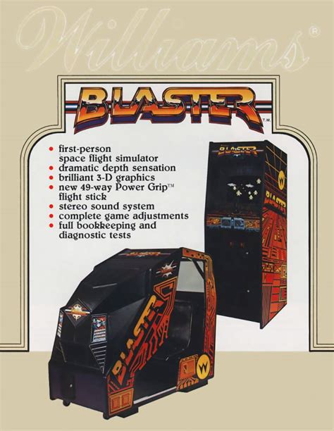 Blaster 1983 By Williams Arcade Game