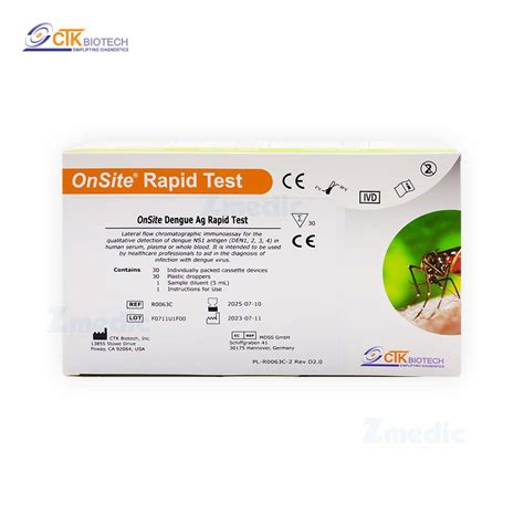 Ctk Onsite Dengue Ag Rapid Test Cassette Zmedic