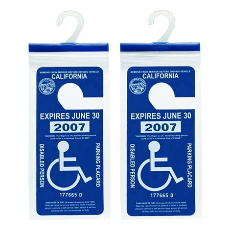 Handicap Parking Placard Holder Disabled Parking Permit Holder Hanger S New 614134404452 Ebay