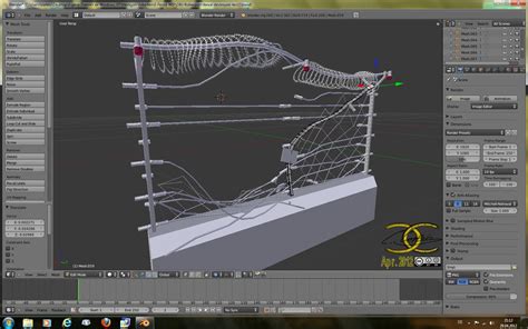 WIP-2: Security-fence, Jurassic Park-style by ancestorsrelic on DeviantArt