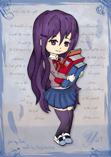 Print Chibi Yuri - Doki Doki Literature Club - €8,50