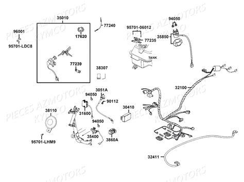EQUIPEMENT ELECTRIQUE KYMCO Pieces AGILITY 50 NAKED RENOUVO 2T EURO2 KE10BF KE10BJ