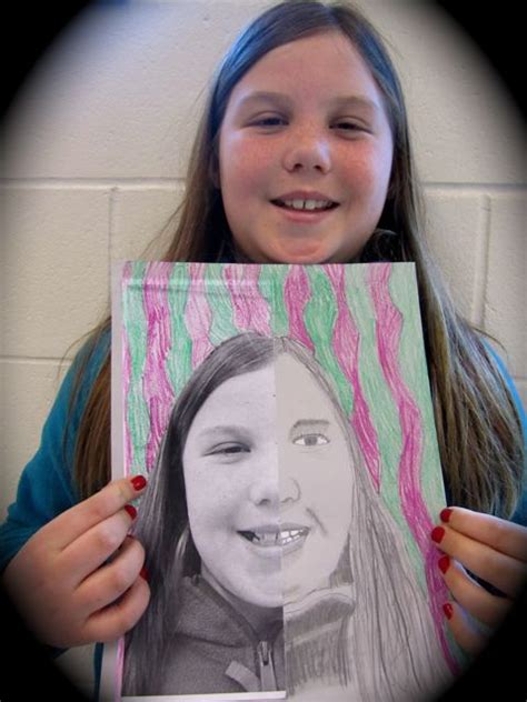 Fourth Grade Portraits Elementary Art Homeschool Art Art Lessons