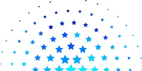 Light Blue Vector Texture With Beautiful Stars Colorful Illustration