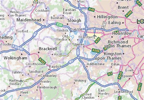 MICHELIN Englefield Green map - ViaMichelin