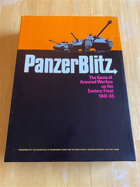 Avalon Hill Panzer Blitz Game Unpunched Complete Ebay