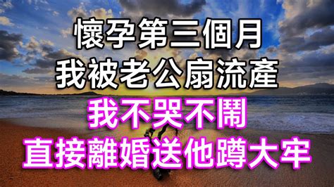 懷孕第三個月，我被老公扇流產！我不哭不鬧，直接離婚送他蹲大牢！ 生活經驗 情感故事 出軌 幸福生活 打臉 結婚 離婚 故事