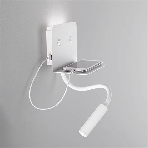 Applique In Metallo Moderna Level Bianco Led Leroy Merlin