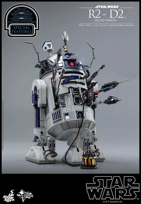 Hot Toys Star Wars Deluxe R2 D2 Sixth Scale Figure Figures