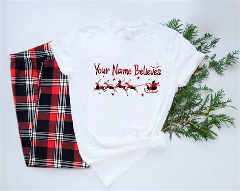 Personalised Christmas Family Matching Pyjama Set, Xmas Party Christmas ...