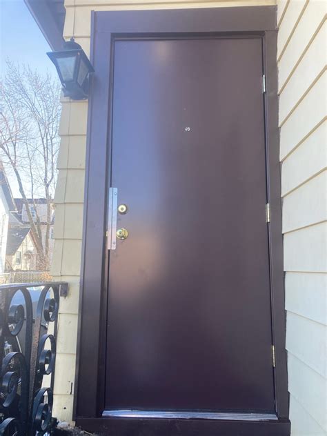 Steel Entry Door With Bolt Cover Defender Steel Door And Window Company Chicago