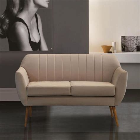 Sofá Lugares Jurerê Veludo Nude Leroy Merlin