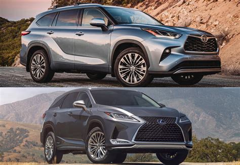 2022 Toyota Highlander Vs 2022 Lexus RX Which Is The Best SUV To Buy