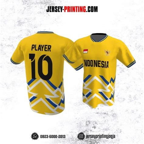 Jersey Badminton Hitam Putih Motif Polkadot Kuning Biru Jersey