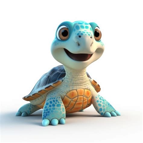 Premium Photo | Sea Turtle cartoon character