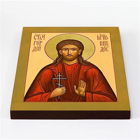 Мученик Гордий Каппадокийский, икона на доске 20*25 см - купить по ...