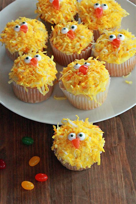 Easter Chick Cupcakes - Frugal Bites