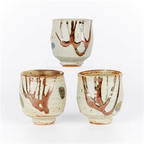 Set 3 Warren Mackenzie Tea Bowls Sold At Auction On 21st May Revere